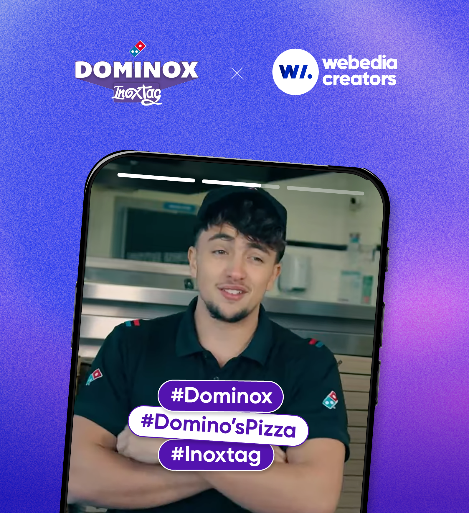 Dominos X Inoxtag, la pizza dominox